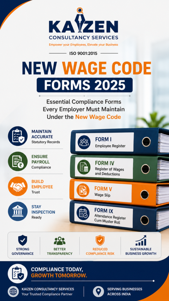 New Labour Code Forms 2025
